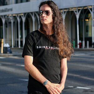 Black Mens Streetwear T-shirt, New York Style